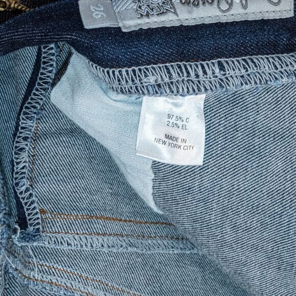 Judi Rosen NY Women's High Rise indigo cotton Stretch Skinny Jeans size 26 - Picture 6 of 15